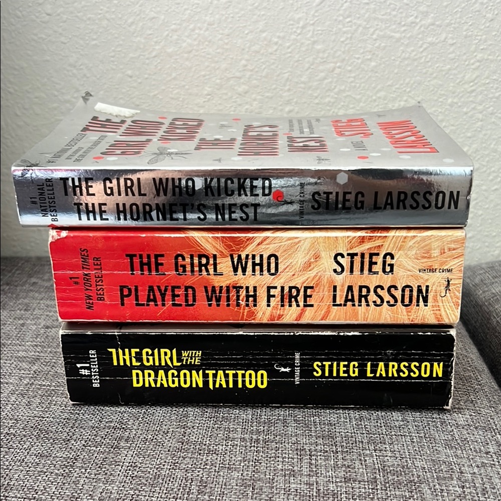 EUC The Girl With Dragon Tattoo Set - 3 Books by Stieg Larsson